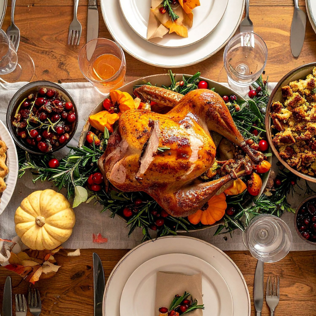 Thanksgiving Break Photo of Meal on Table